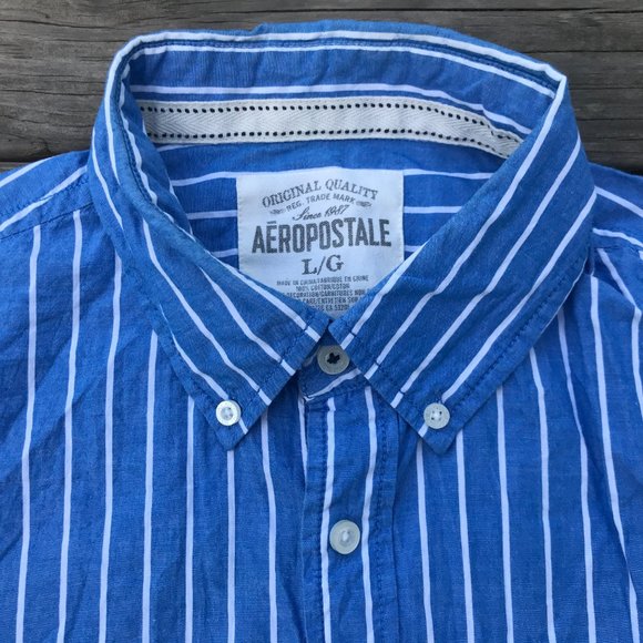 Aeropostale Men Casual Shirt Button Down Collared - Picture 3 of 7
